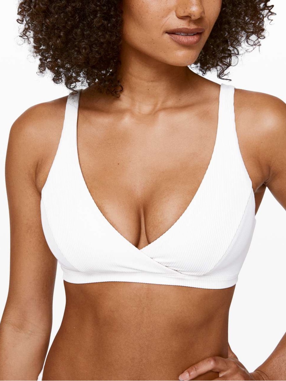 Lululemon Clear Waters Bikini Top / White / Size 6